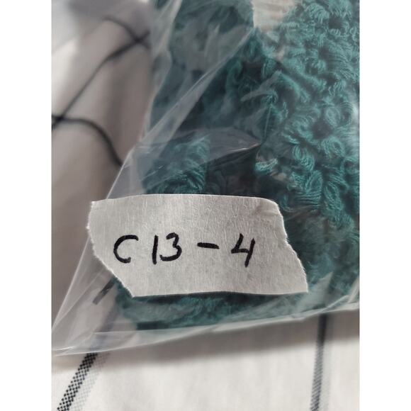 Free People Sz XS-S Sweater Womens Green Sleeve V Neck Chunky Knit Winter C13-4 - Picture 8 of 8